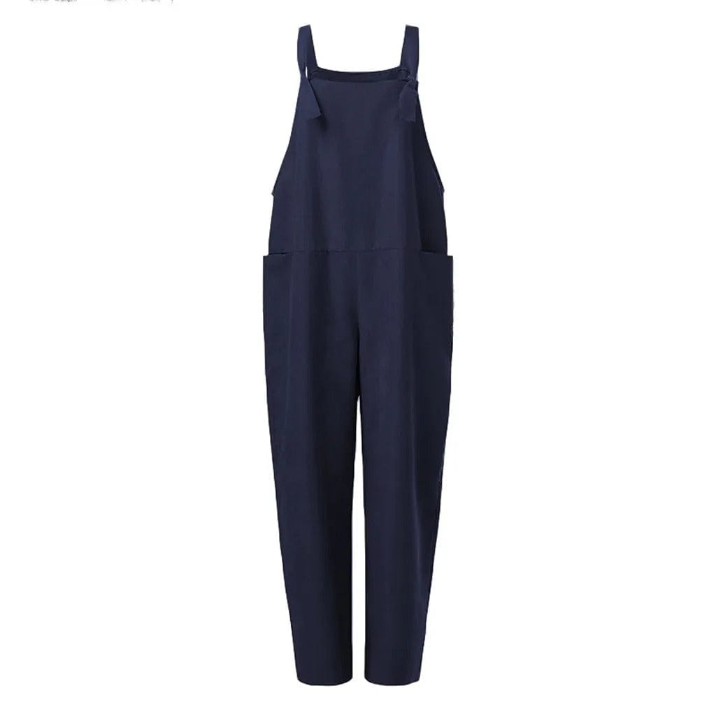 Brisande | Combinaison Femme Sans Manches à Jambe Large, Coupe Ample en Coton & Lin
