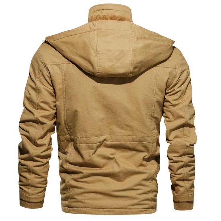 Emmett | Veste Homme Hiver Zippée avec Capuche, Multi-Poches & Doublure Polaire Chaude