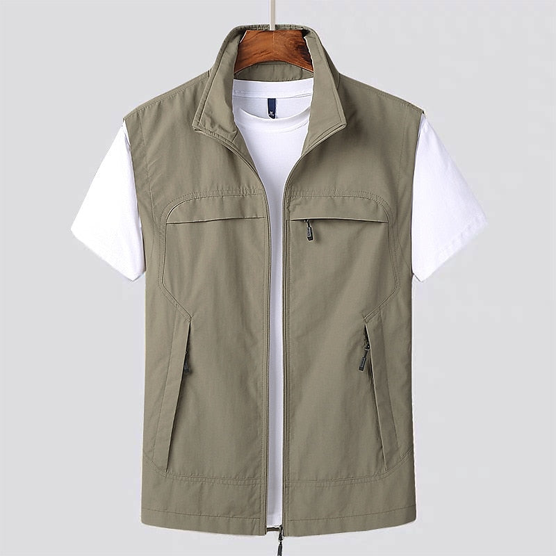 Orson | Gilet Homme Outdoor Sans Manches avec Poches, Respirant & Séchage Rapide