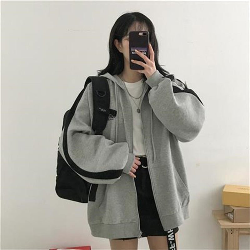 Yvonne | Veste Femme Oversize à Capuche avec Poches, Style Moderne & Confortable
