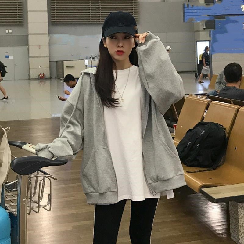 Yvonne | Veste Femme Oversize à Capuche avec Poches, Style Moderne & Confortable