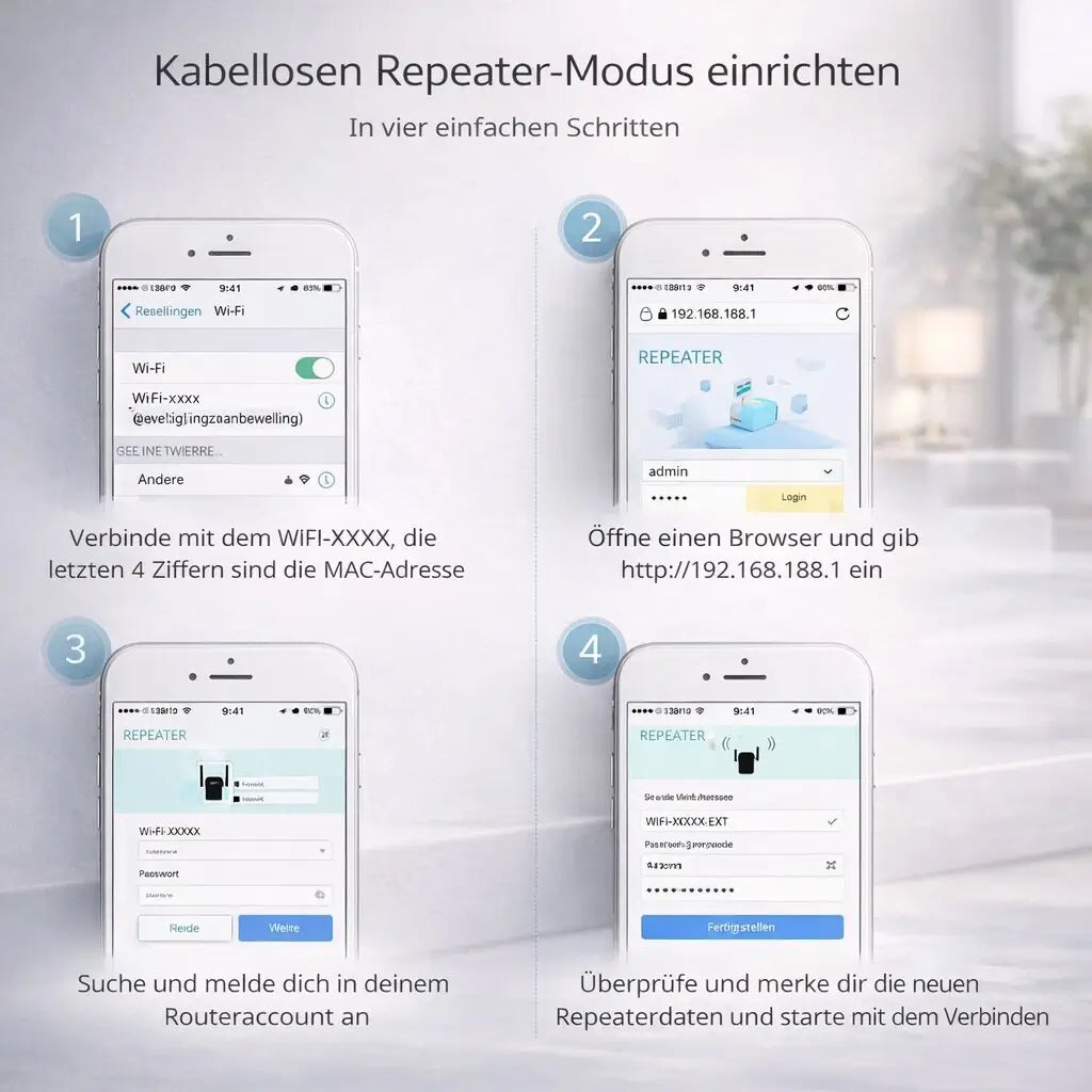 SignalBoost™ | WLAN-Verstärker mit 300 Mbps, WPS und Ethernet-Anschluss
