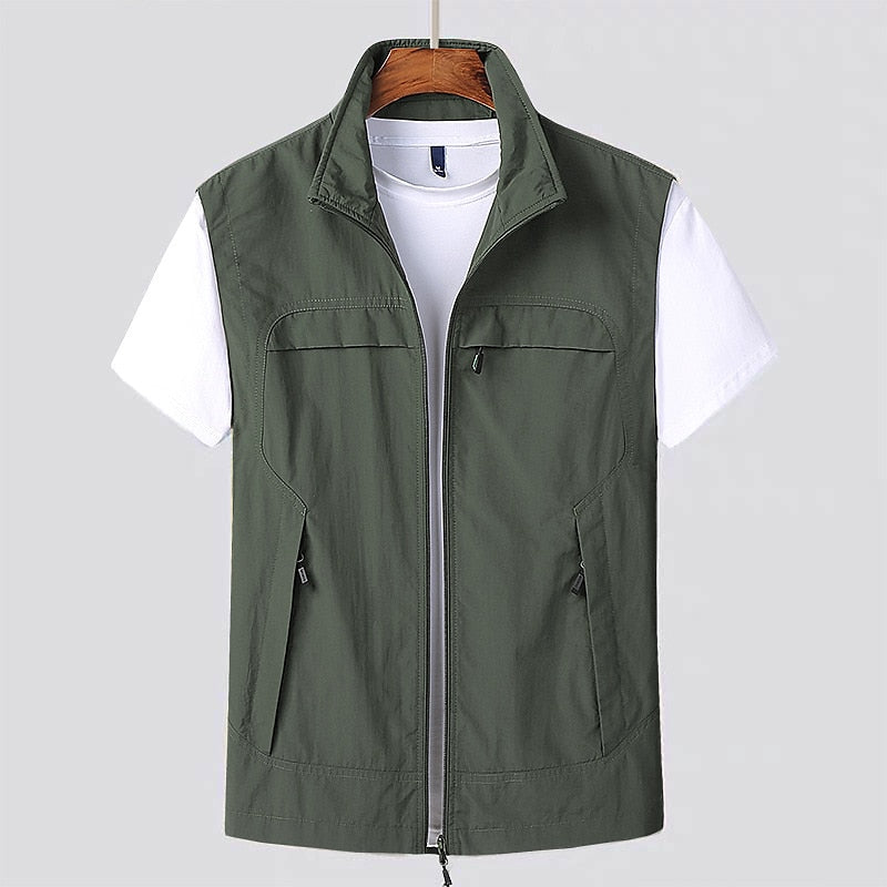 Orson | Gilet Homme Outdoor Sans Manches avec Poches, Respirant & Séchage Rapide