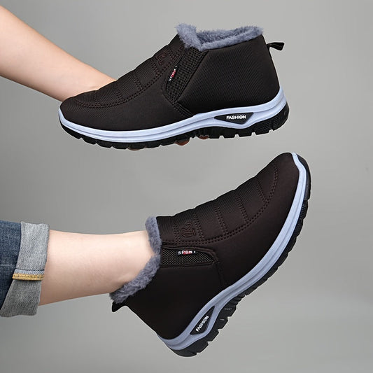 Jorvik | Chaussures Homme Hiver à Enfiler, Coupe Mi-Montante avec Doublure Chaude & Panneaux Élastiques