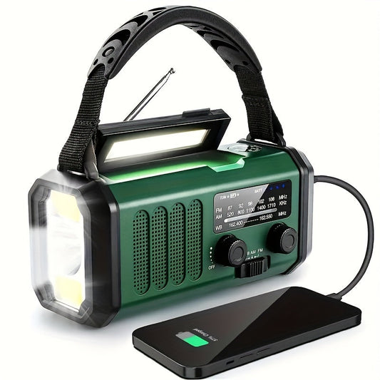 StormMate X10™ | Multifunktionales Notfallradio mit Solar, Handkurbel und 10.000-mAh-Akku