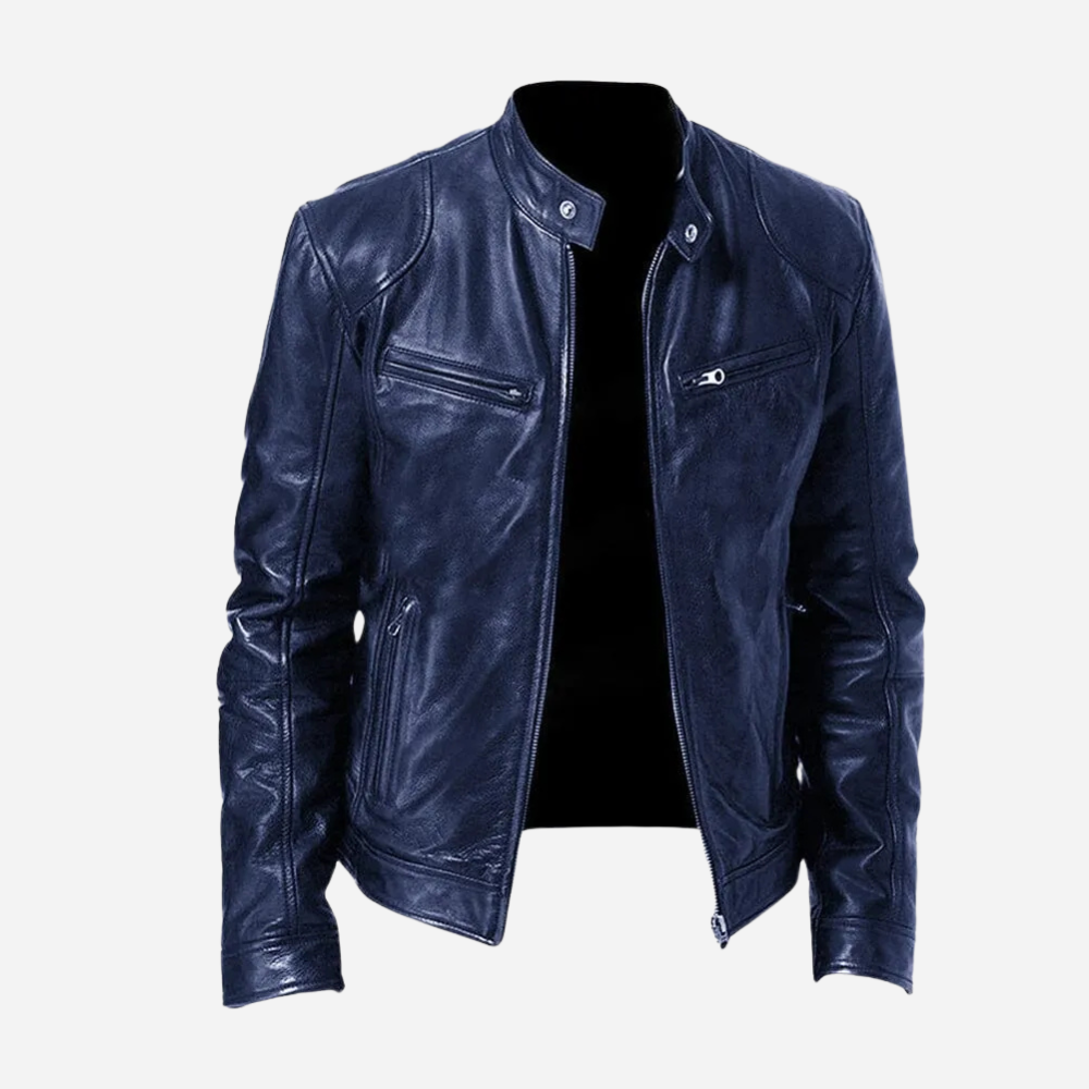 Veste en Faux Cuir Homme Biker | Style Urbain et Masculin