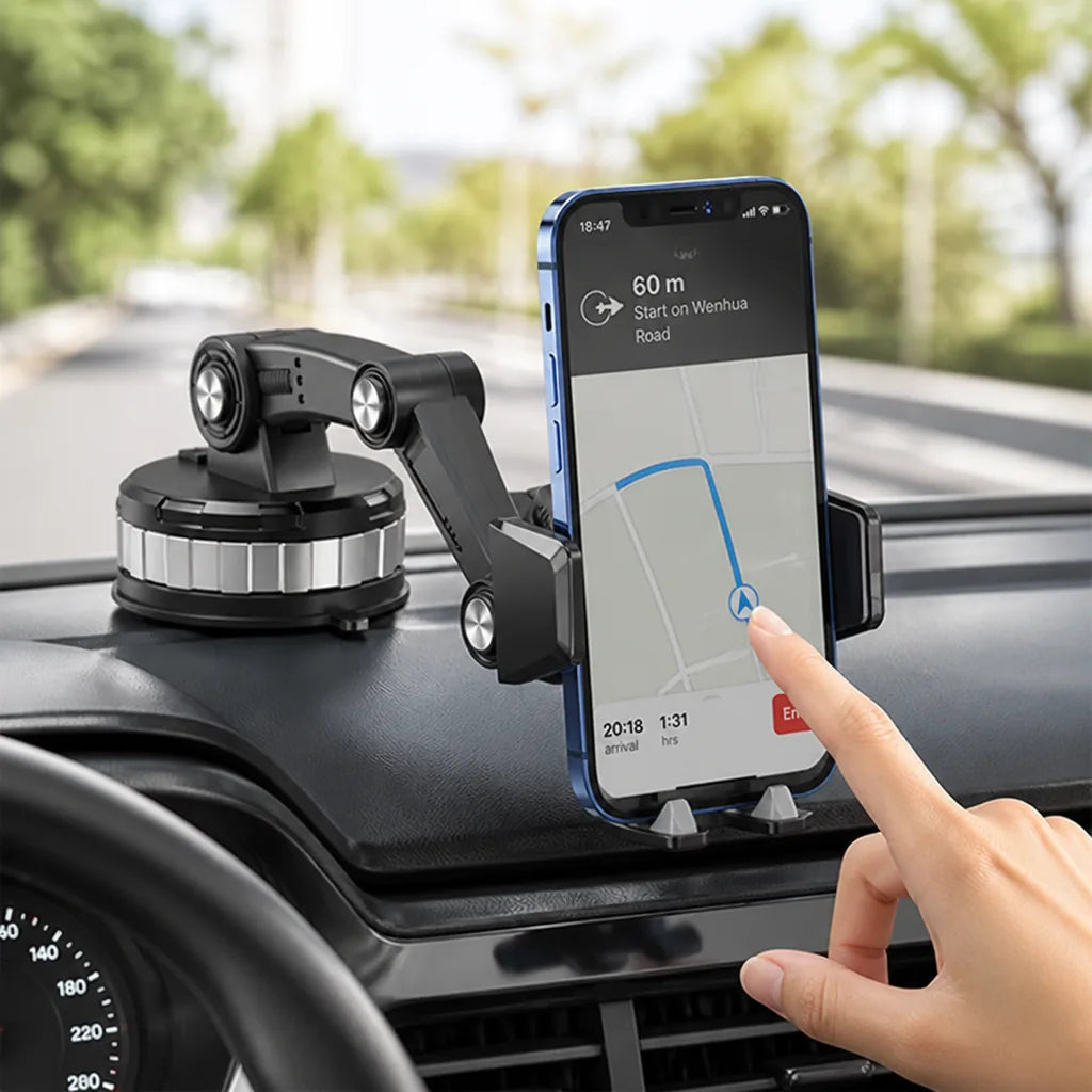 DriveGrip™ | Universal-Handyhalterung fürs Auto mit Saugnapf und 360°-Drehung