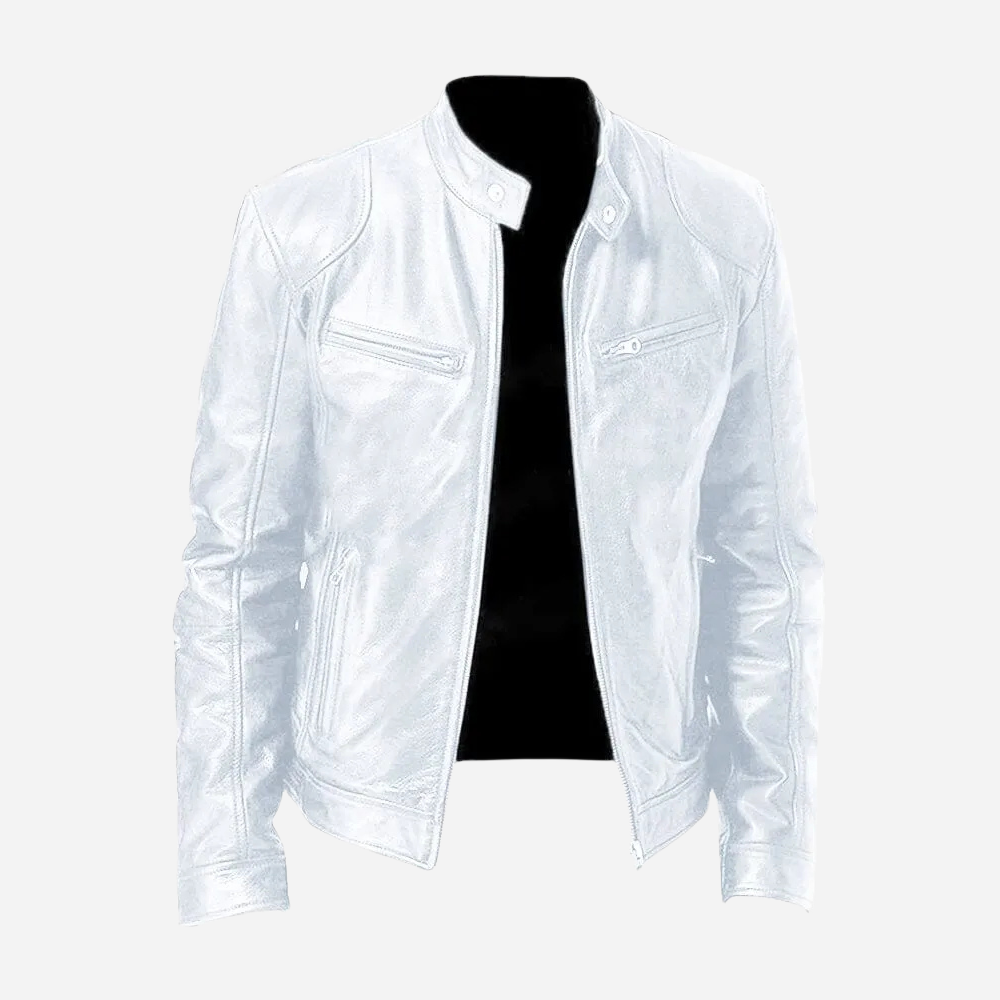 Veste en Faux Cuir Homme Biker | Style Urbain et Masculin