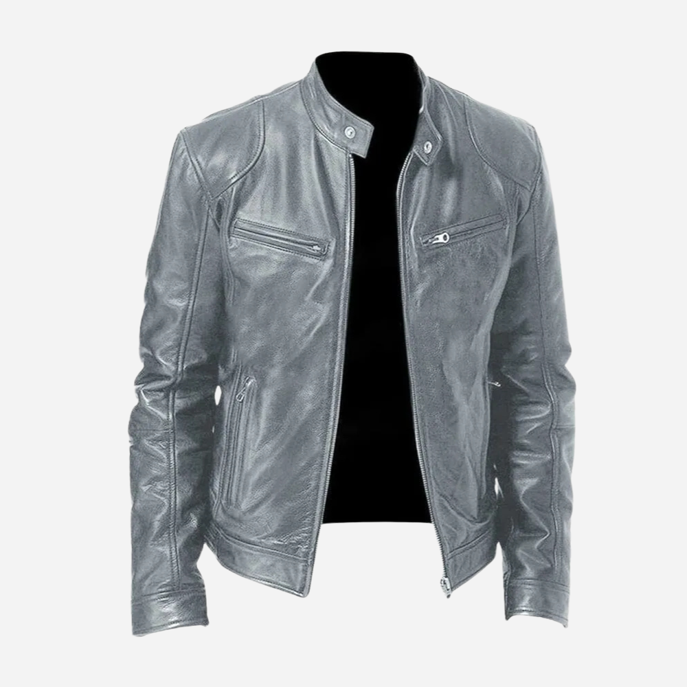 Veste en Faux Cuir Homme Biker | Style Urbain et Masculin