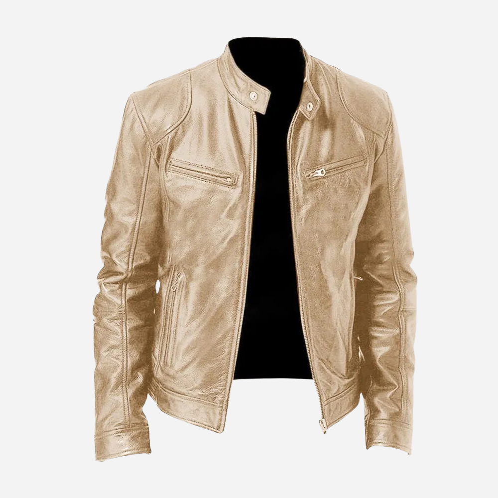 Veste en Faux Cuir Homme Biker | Style Urbain et Masculin