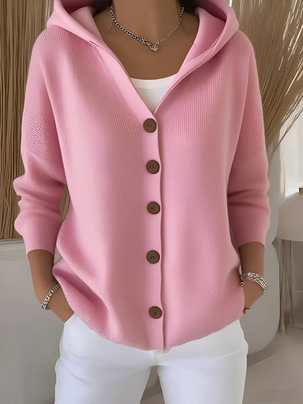 Cardigan à capuche décontracté pour femme – Confortable, Stylé & Facile à Assortir