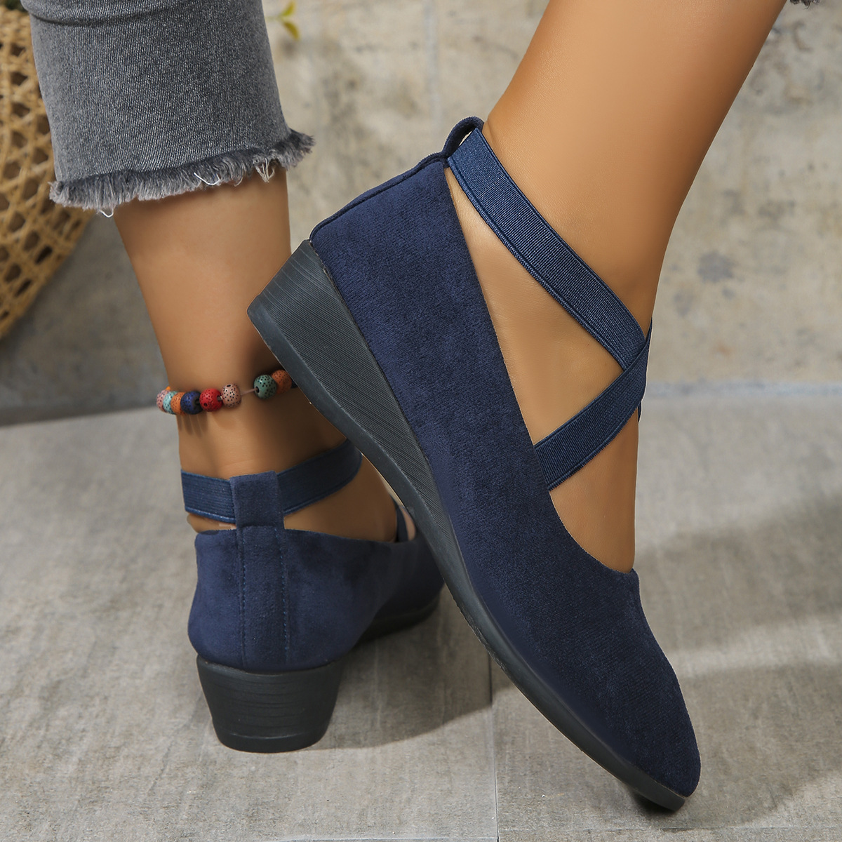 Othilie | Ballerines Femme Confort à Brides Élastiques – Style Décontracté et Léger