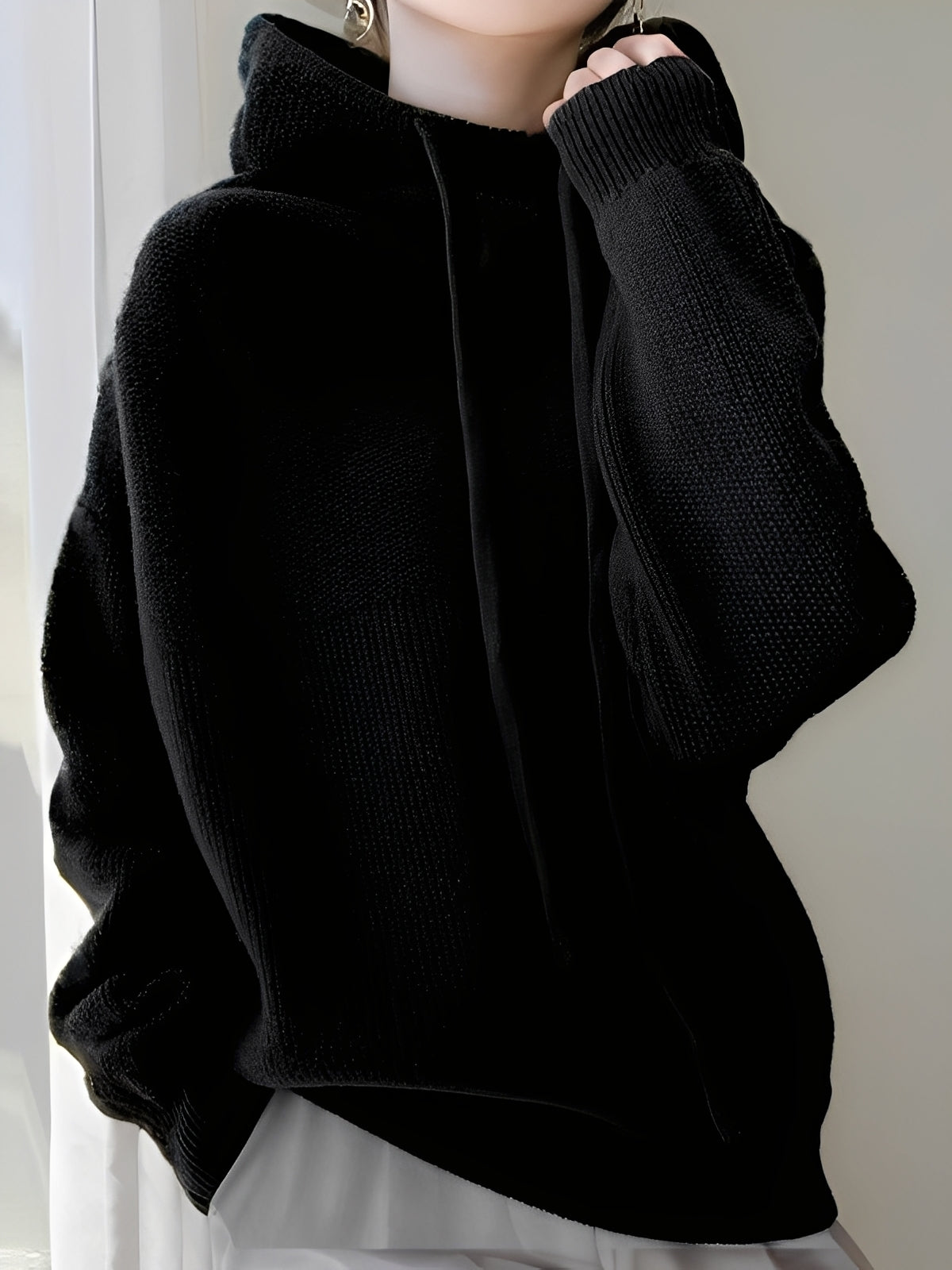 Pull Col Roulé Femme en Tricot Doux