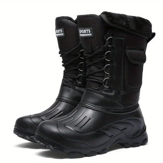 Ulric – Bottes d’Hiver Homme, Chaussures Outdoor Hautes Imperméables avec Lacets et Doublure Chaude