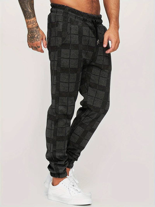 Wyatt | Pantalon Jogging Homme à Carreaux avec Taille Cordon