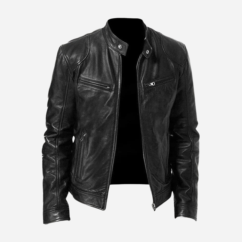 Veste en Faux Cuir Homme Biker | Style Urbain et Masculin