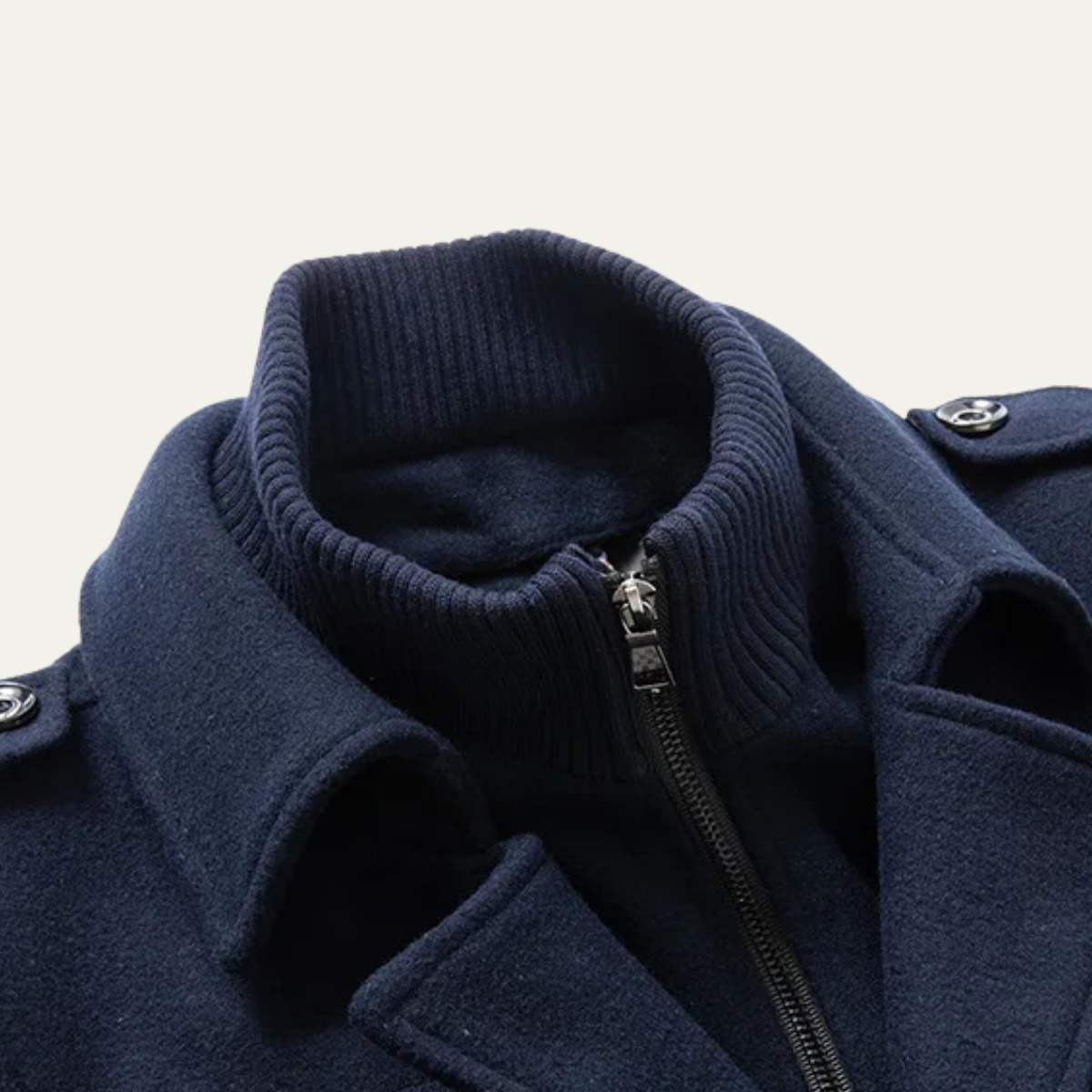 Trench Coat en Laine Homme Long et Élégant