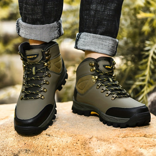 Perevin | Chaussures de Randonnée Homme, Bottes Outdoor Hautes avec Lacets