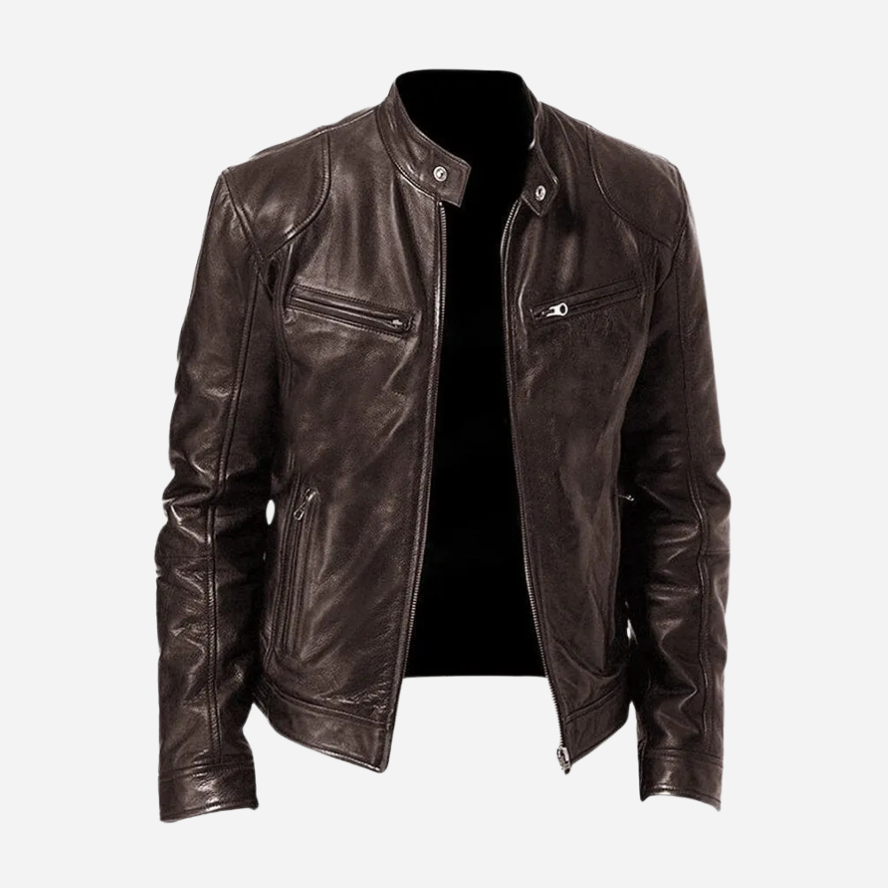 Veste en Faux Cuir Homme Biker | Style Urbain et Masculin