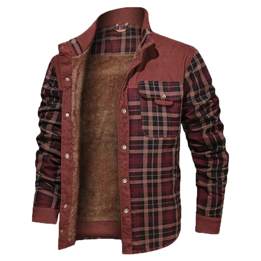 Colton | Surchemise Homme à Carreaux avec Doublure Polaire Chaude et Style Moderne