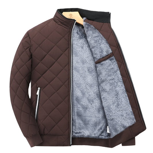 Weston | Veste Polaire Matelassée Homme à Col Montant Zippé Unicolore