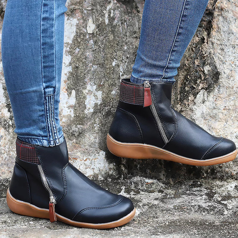 Bottines Femme Confortables avec Fermeture Éclair – Chic, Pratiques & Quotidiennes