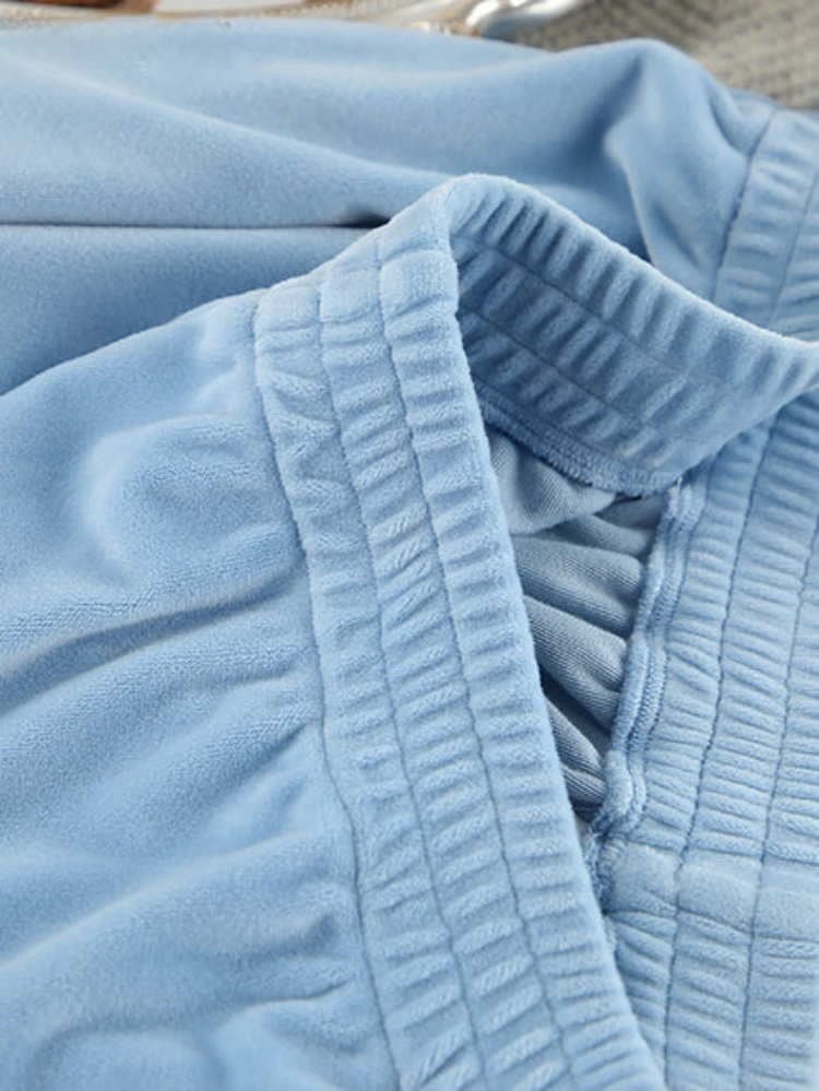 Marion | Pyjama Femme 2 Pièces Bleu avec Chemise Boutonnée et Pantalon Élégant