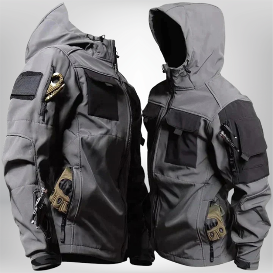 Dawson | Veste Homme Hiver Tactique avec Capuche, Coupe-Vent et Multiples Poches Outdoor