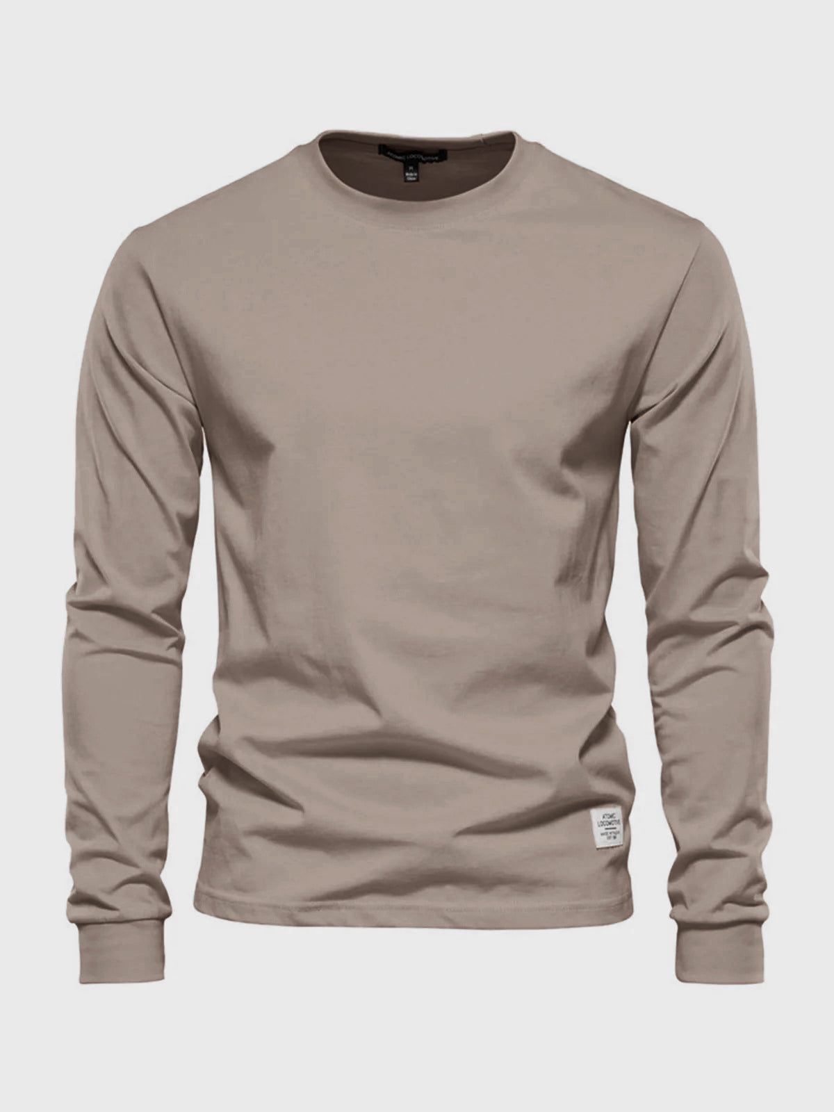 Leonard | Sweatshirt Homme Col Rond | T-Shirt Manches Longues Basique Coton Uni