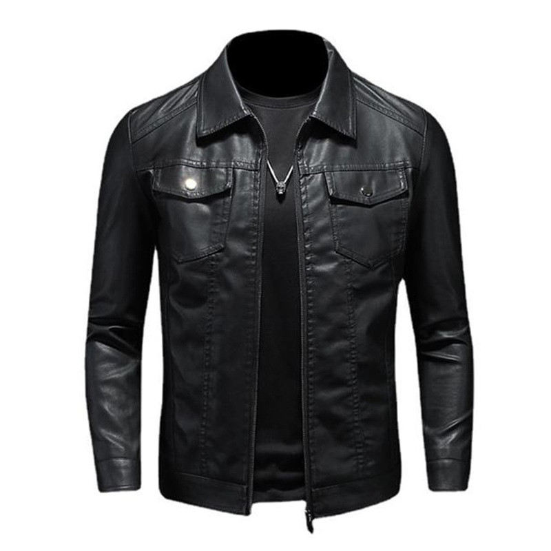 Veste Classique en Faux Cuir Homme | Style Masculin et Élégance Intemporelle