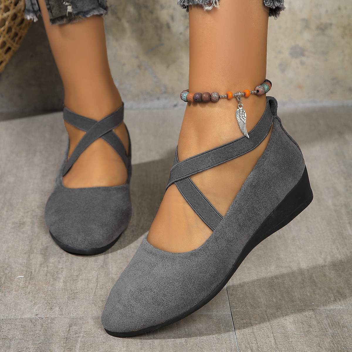 Othilie | Ballerines Femme Confort à Brides Élastiques – Style Décontracté et Léger