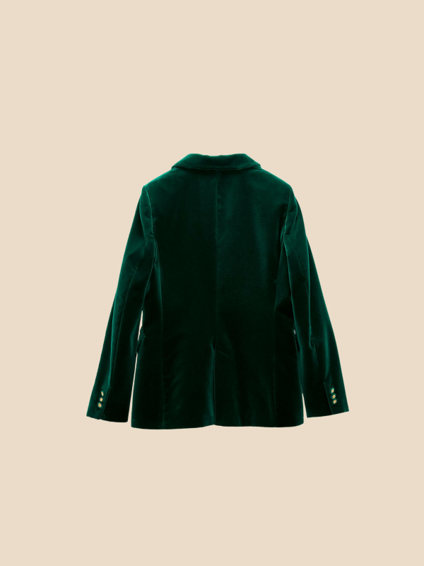 Blazer Femme en Velours avec Col Revers | Élégance et Style Féminin