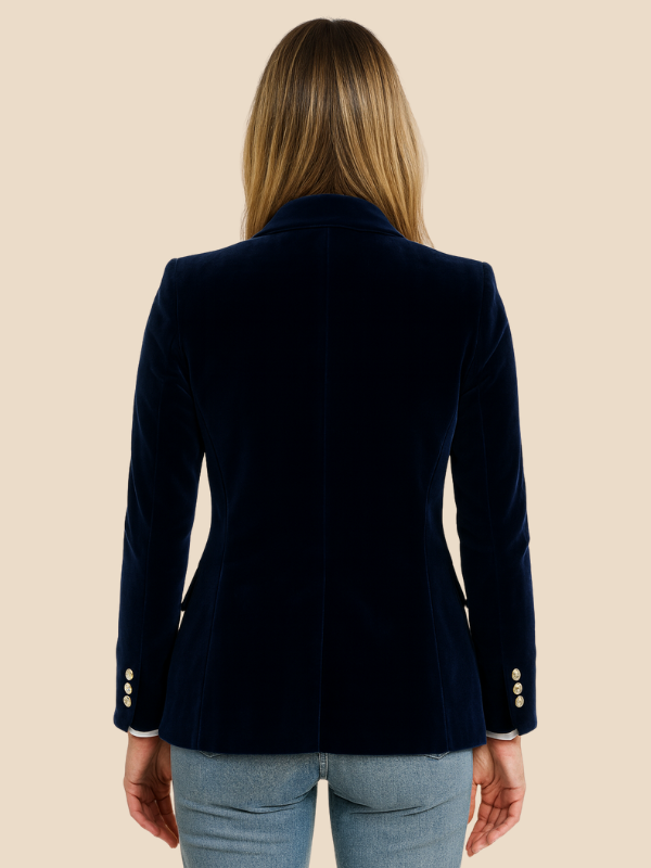 Blazer Femme en Velours avec Col Revers | Élégance et Style Féminin