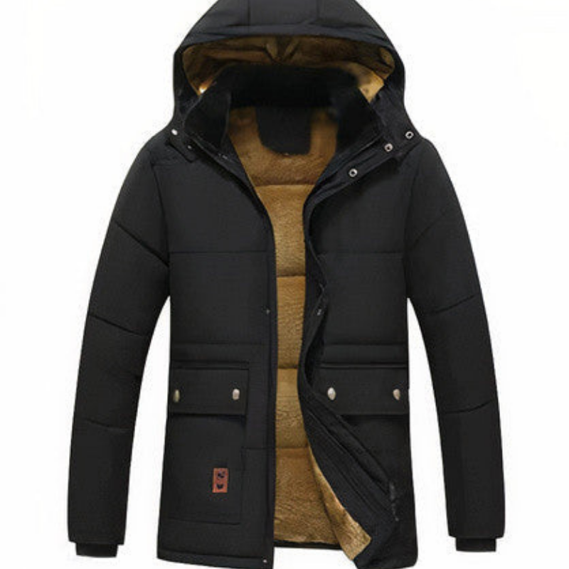 Casper | Parka Homme Hiver Chaud avec Doublure Polaire & Capuche Amovible en Fourrure