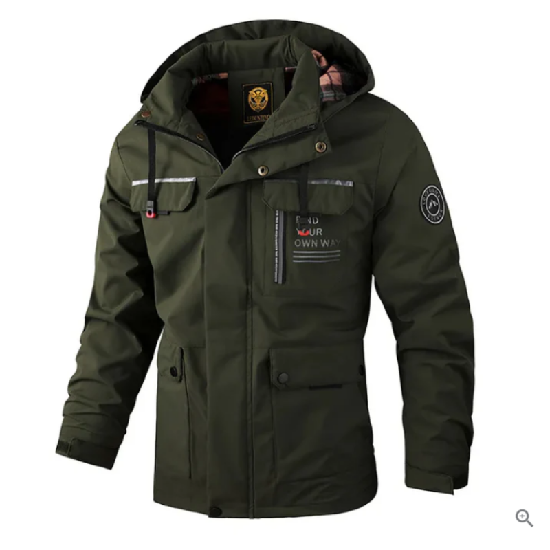 Everett | Veste Homme Hiver Moderne avec Capuche & Poches Chaudes