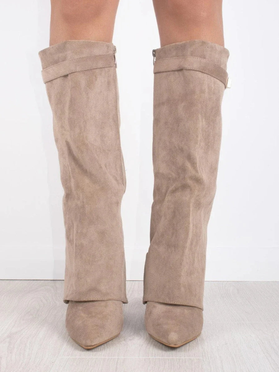 Bottes Hautes Femme | Large Ouverture et Talon Bloc Élégant