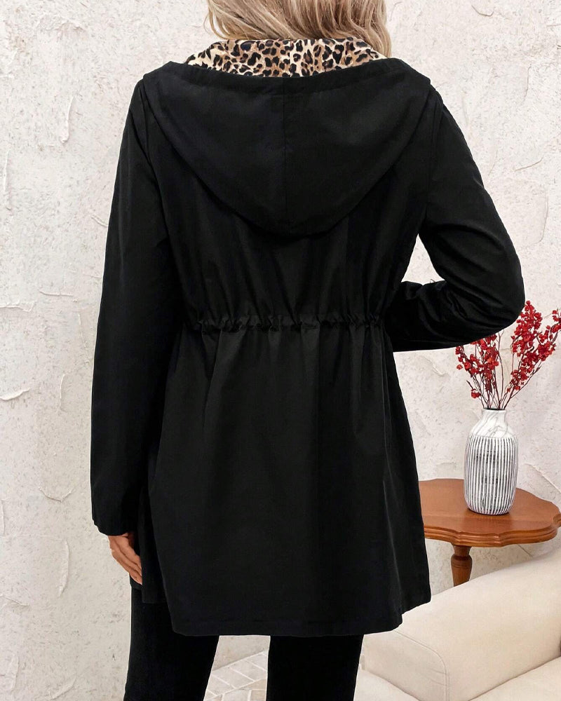 Manteau Léger Femme | Doublure Léopard & Style Urbain