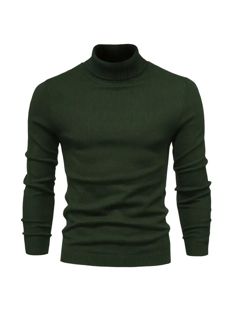 Benoîte | Pull Homme Slim Fit à Col Roulé, Tricot Classique Manches Longues Style Smart Casual