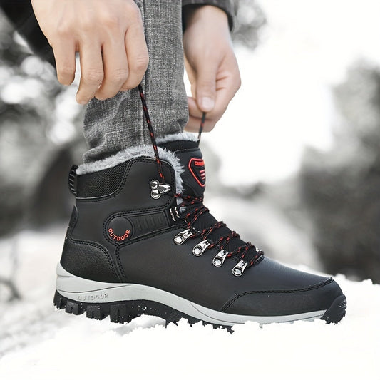 Harlan | Bottes Homme Hiver Outdoor avec Doublure Chaude & Lacets Montants