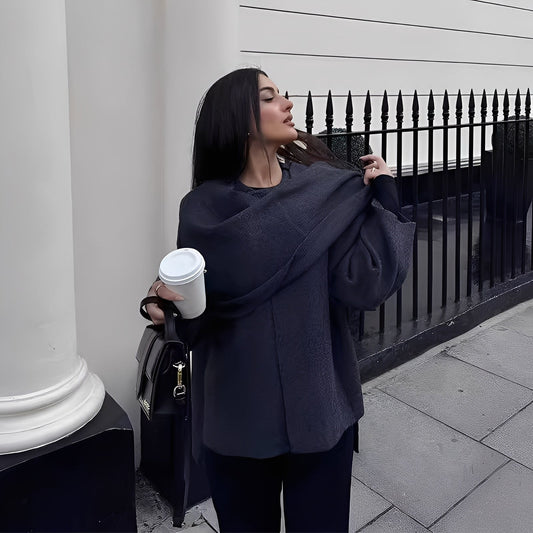 Manteau en maille élégant pour femme – Doux, Chic & Polyvalent