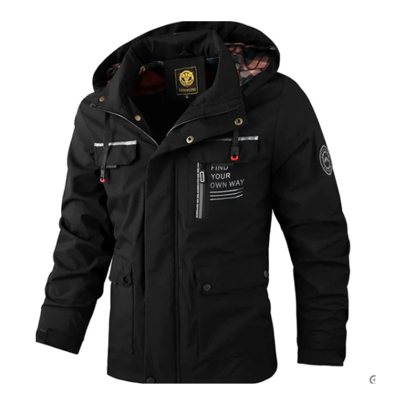 Everett | Veste Homme Hiver Moderne avec Capuche & Poches Chaudes