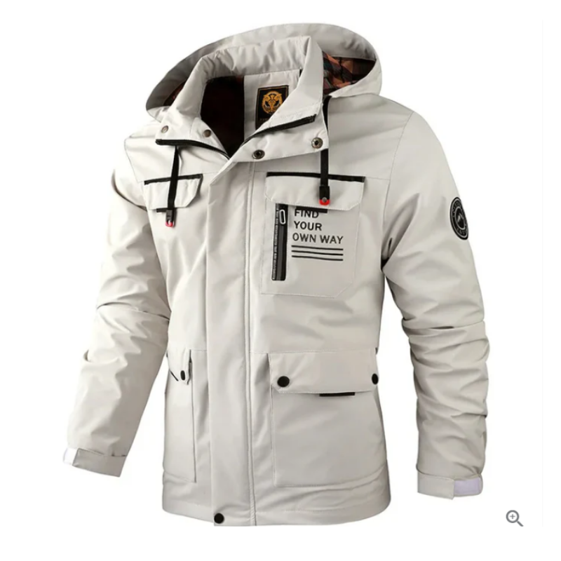 Everett | Veste Homme Hiver Moderne avec Capuche & Poches Chaudes