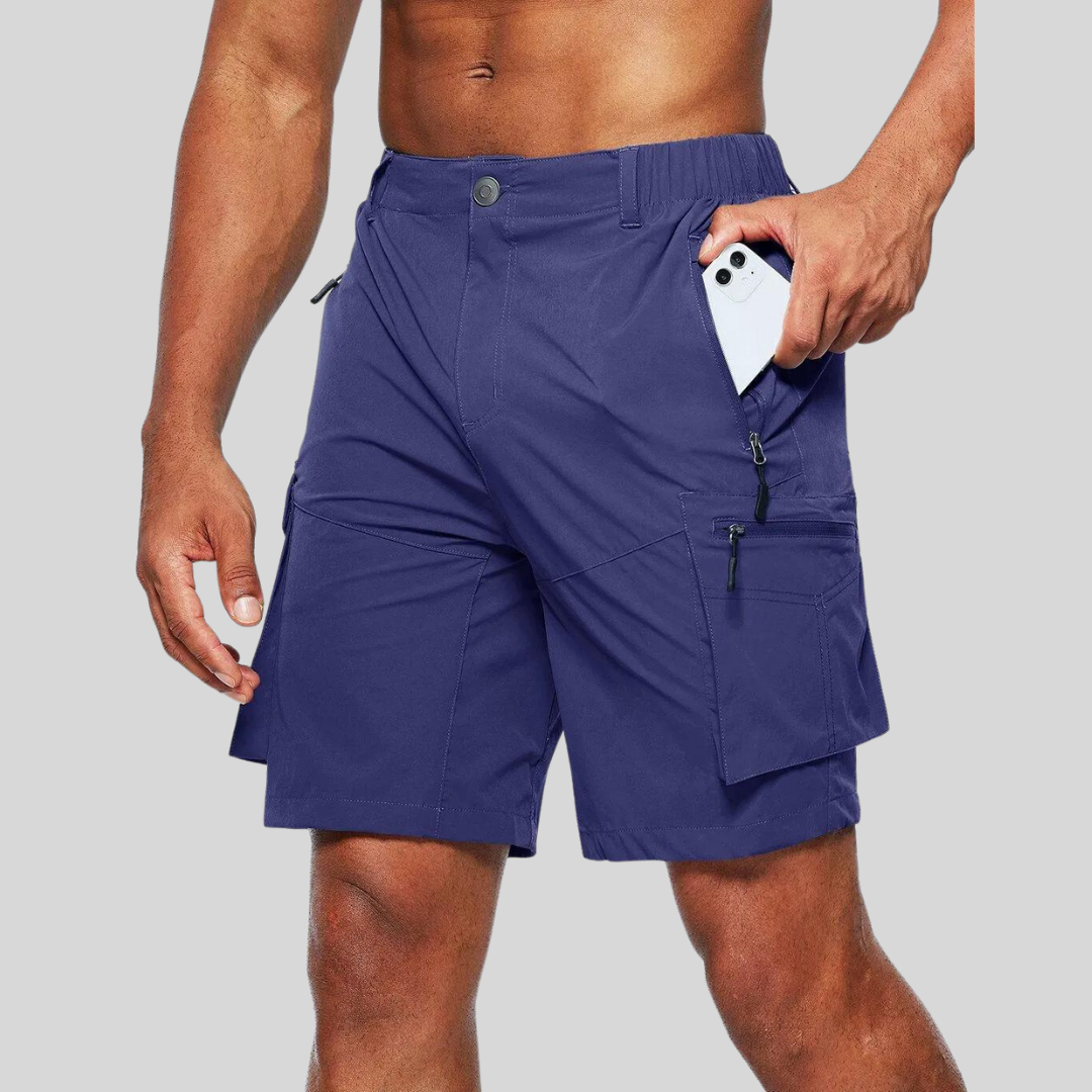 Bertram | Short Cargo Homme Résistant et Confortable avec Poches Multiples Zippées