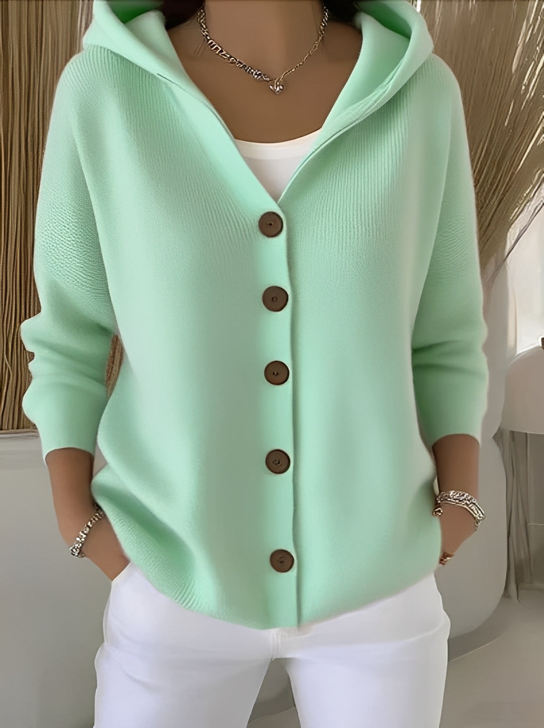 Cardigan à capuche décontracté pour femme – Confortable, Stylé & Facile à Assortir