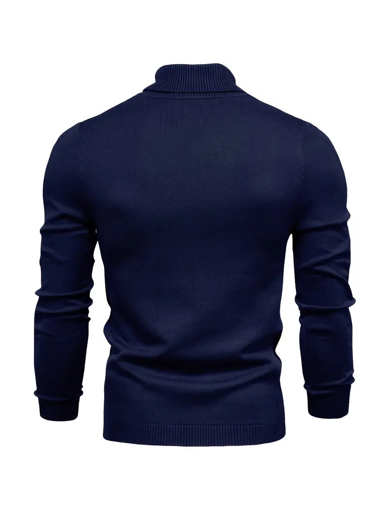 Benoîte | Pull Homme Slim Fit à Col Roulé, Tricot Classique Manches Longues Style Smart Casual