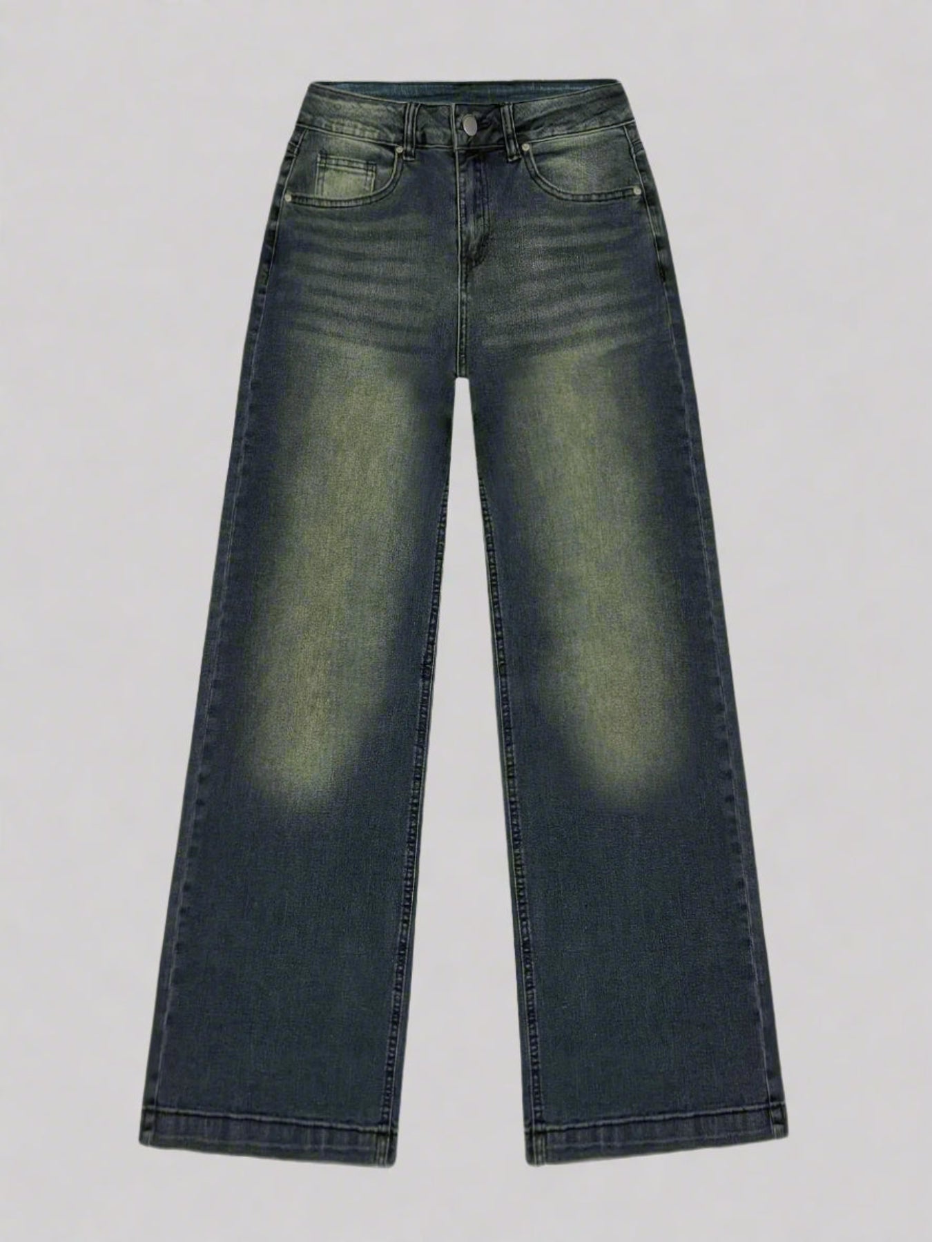 Dauphine | Jean Baggy Femme Large Fit | Coupe Ample à Jambes Larges, Bleu Délavé