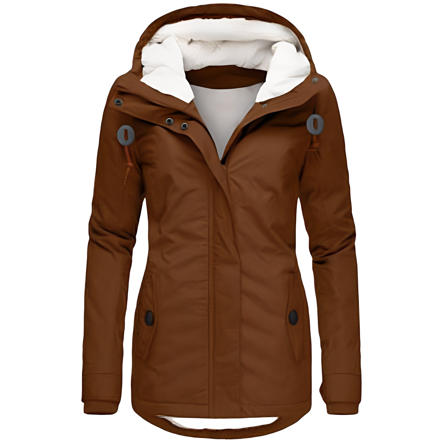 Veste en velours imperméable pour femme avec capuche – Élégante, Pratique & Confortable