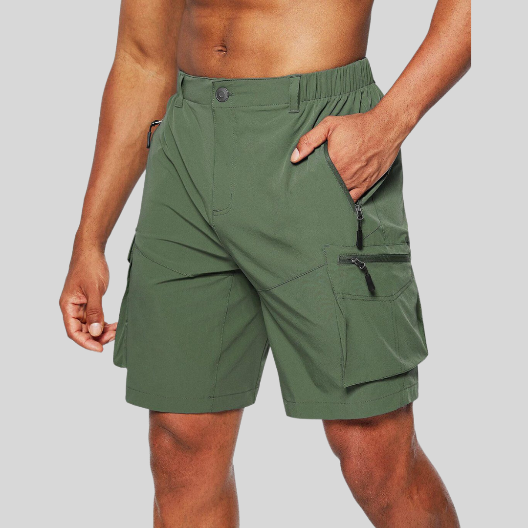 Bertram | Short Cargo Homme Résistant et Confortable avec Poches Multiples Zippées