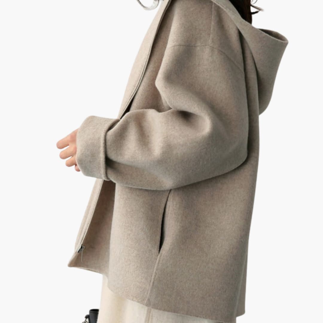 Veste à Capuche Femme | Jacket Légère avec Fermeture Éclair et Poches Latérales