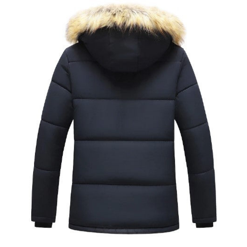 Casper | Parka Homme Hiver Chaud avec Doublure Polaire & Capuche Amovible en Fourrure